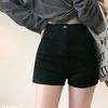 Летние подвернутые джинсовые шорты, женская мода, универсальные, горячие, ромбовидные, свободные, с высокой талией, широкие шорты