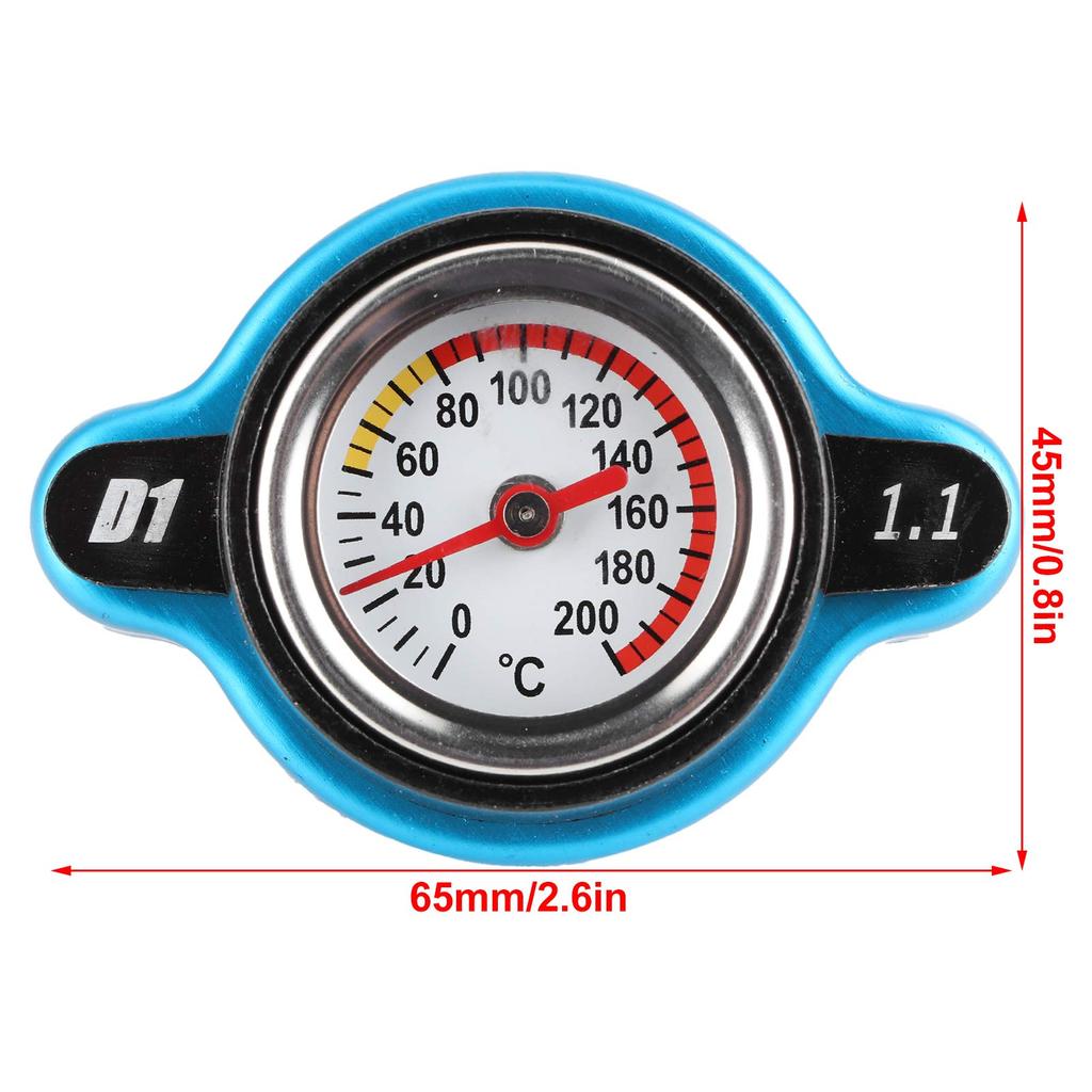 Крышка радиатора автомобиля Универсальная крышка термостата радиатора автомобиля Герметичная крышка бачка с (Большая голова 1,1 бар)