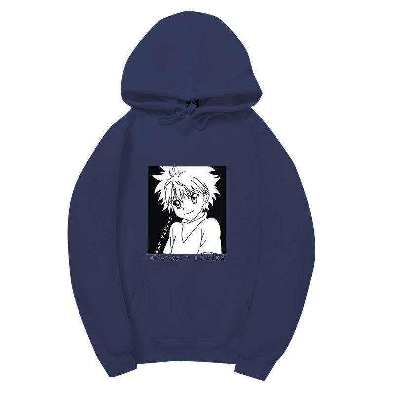 Hunter X Hunter Killua Zoldyck Japanese Anime Hoodie Sweatshirt Casual Unisex Autumn Winter Fleece Streetwear Tops