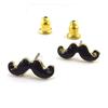 [K0958] - Black 'Moustache' Designer Curls