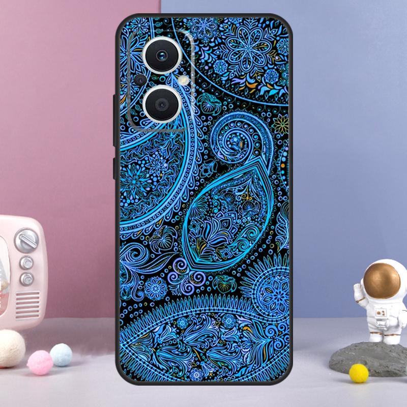 Чехол с узором пейсли для OPPO Reno 12 F 11F 13F 14F 10 11 13 14 Pro 7 8 Lite Чехол для OPPO Find X9 X6 X5 X8 Pro