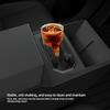 For Tesla Cybertruck 2025 Water Cup Holder Storage Box Silicone Shock-Absorbing Central Armrest Cup Tray Tidying Car Accessories