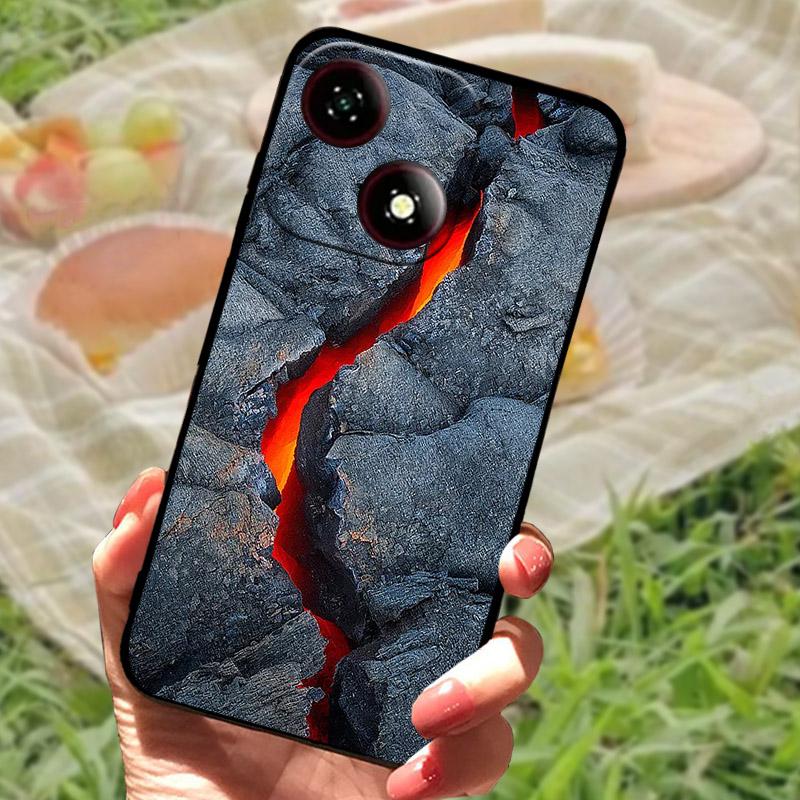 For ZTE Blade A35E /A35/A55 Case Fashion Cartoon Soft Silicone Phone Back Cover For ZTE A35E Shockproof Case A35 E A 35 Shell