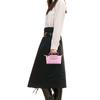 LONGCHAMP Le Pliage Green Cow Leather Trim Dumpling Bag Handbag Small Women's Pink 34175919P75