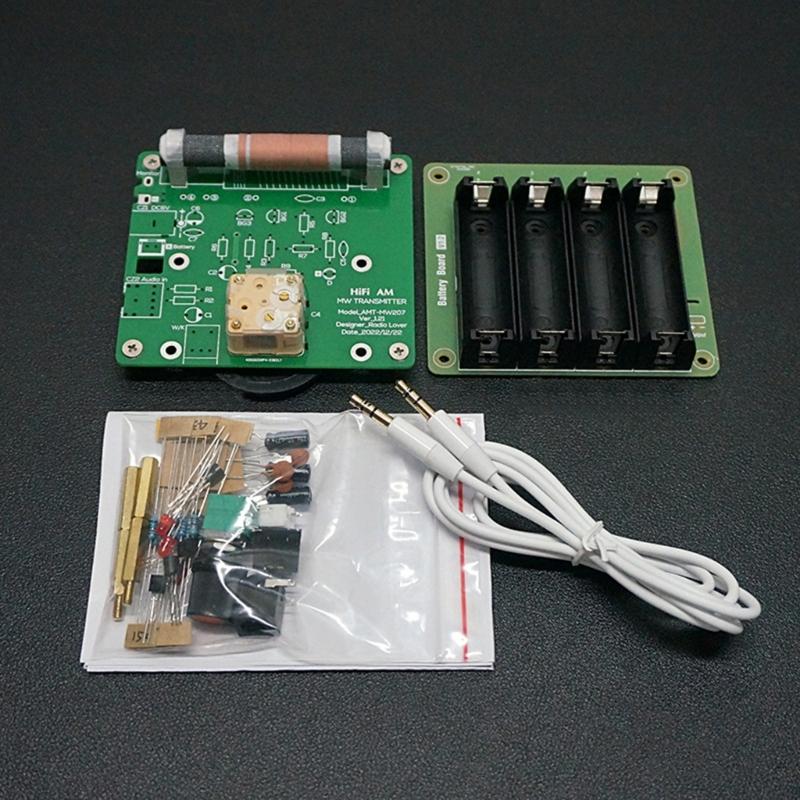 Плата радиоприемника на кристалле 1.21 Версия DIY Модульная плата передатчика средней частоты Комплект Частота 525~1605 кГц