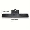 3pcs Black Music Sheet Clips Featuring a Piano Key Design, Made from Durable Plastic for Holding Notes And Storing Sheet Music,