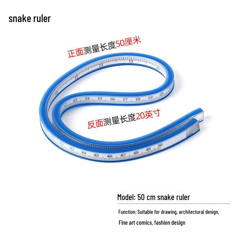 Гибкая многоцелевая разметочная линейка для дизайна одежды и построения выкроек