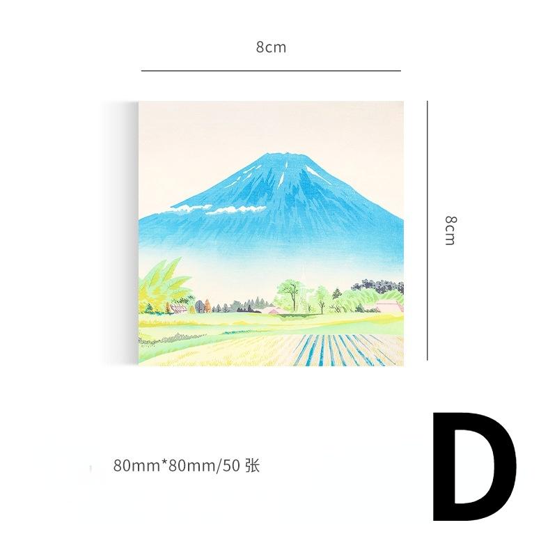 50 листов/книга Бумага для заметок с изображением всемирно известной серии картин Нелипкая бумага для заметок Канцелярские принадлежности Украшения Блокнот