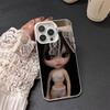 Dark Cute Girl Doll  Phone Case For iPhone 17 Air 16 15 14 11 12 13 Pro Max Plus X XR XS Colored Silver Hard Cover