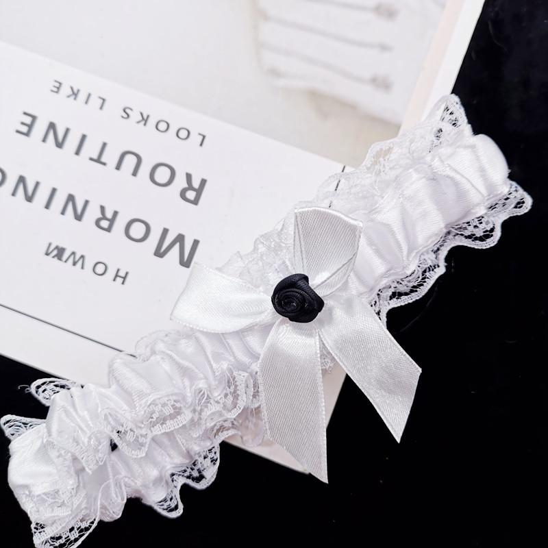 Женское модное кольцо с бантом на ногу, сексуальное женское белье, кружевной пояс с цветочным принтом, пояс с бантом, петля для ног, свадебные подвязки, свадебное кольцо-чулок для косплея