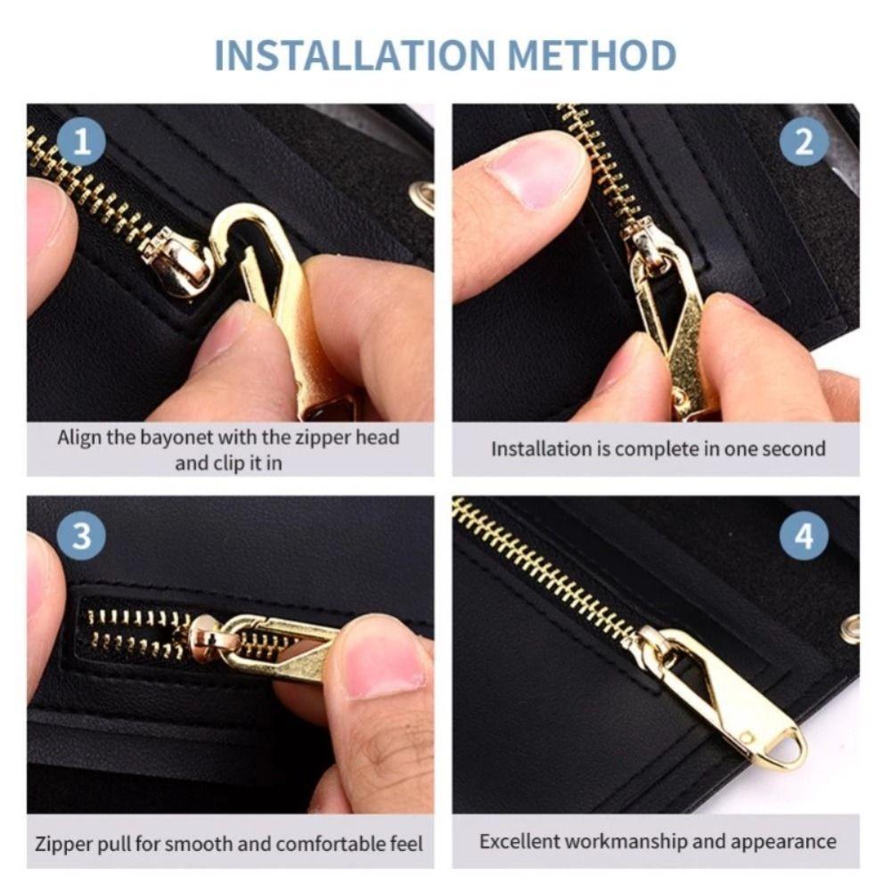 Sewing Crafts Zipper Head Removable Zipper Repair Kit Durable Suitcase Zipper Head