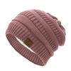 Winter Warm Chunky Fleece Beanie Solid Color Elastic Knit Hats Lightweight Cap Coldproof Beanies for Women Men