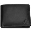 Мужской стилистический черный кошелек из натуральной кожи с защитой RFID |