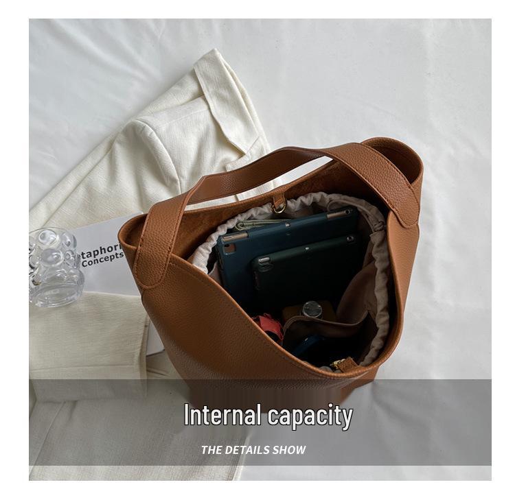 Женская сумка-тоут большой вместимости в ретро-стиле - Весенне-летняя корейская сумка на плечо 2023 года