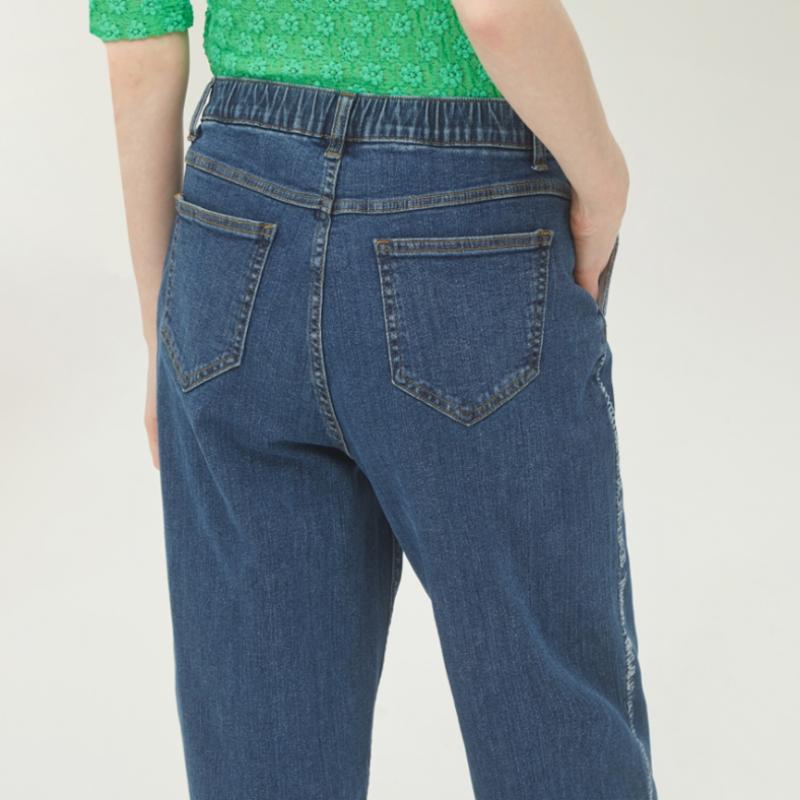  Мешковатые джинсовые брюки Benetton Benetton с боковым принтом Badpb2431