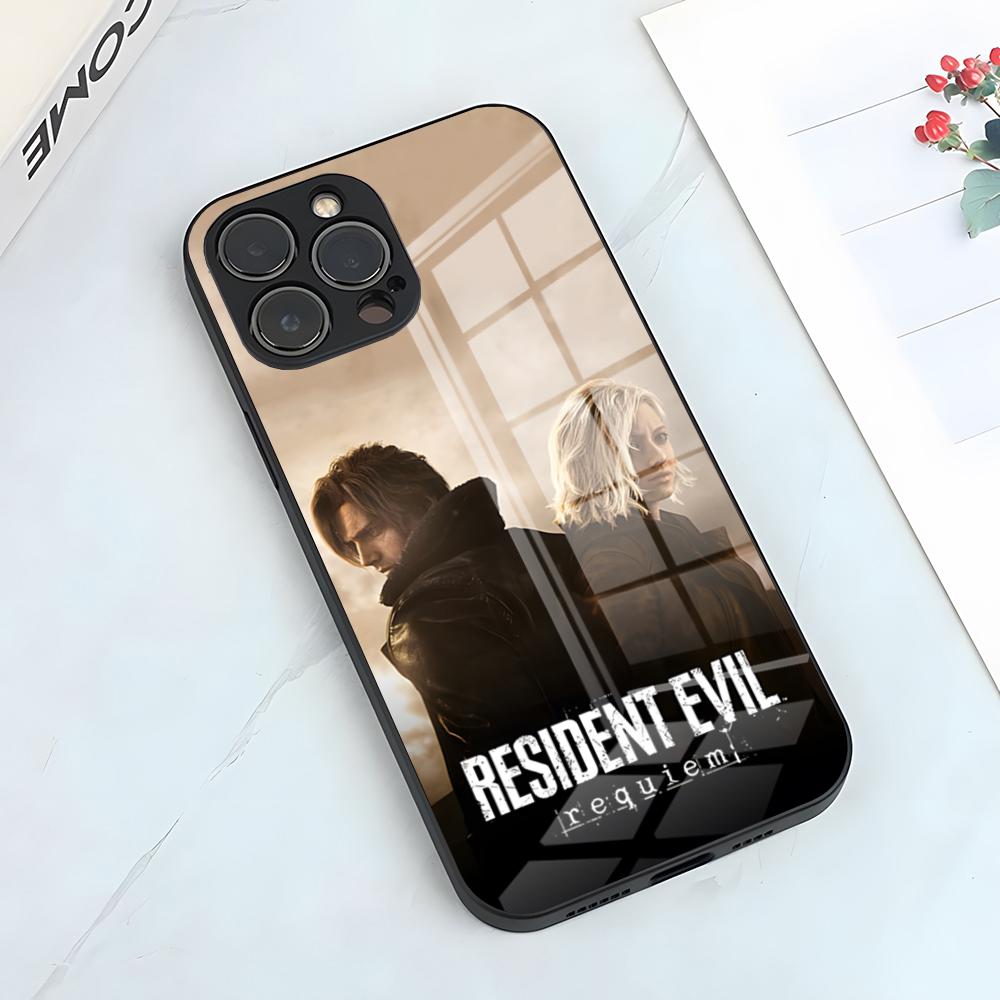 Чехол для телефона Resident Evil Umbrella для iPhone 17 Pro Max 15 Pro 16 14 Plus 12 13 Mini 11 Pro Ударопрочный стеклянный чехол