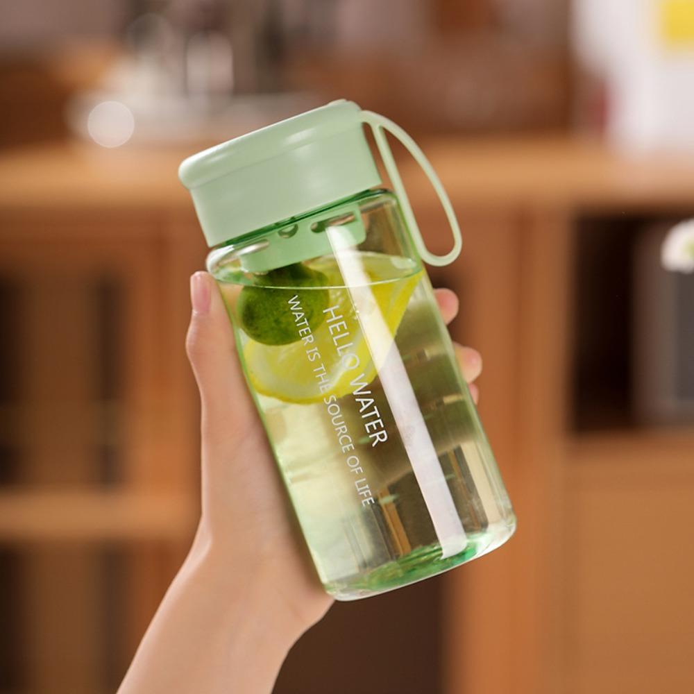 with Tea Strainer Sports Water Cup Transparent Carrying Rope Water Bottle Portable Water Cup
