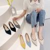 Women Stretch Knitted Ballet Flats Shoes Fashion Breathable Comfort Pointed Toe Work Shoes FemaleCasual Light Driving Loafers55