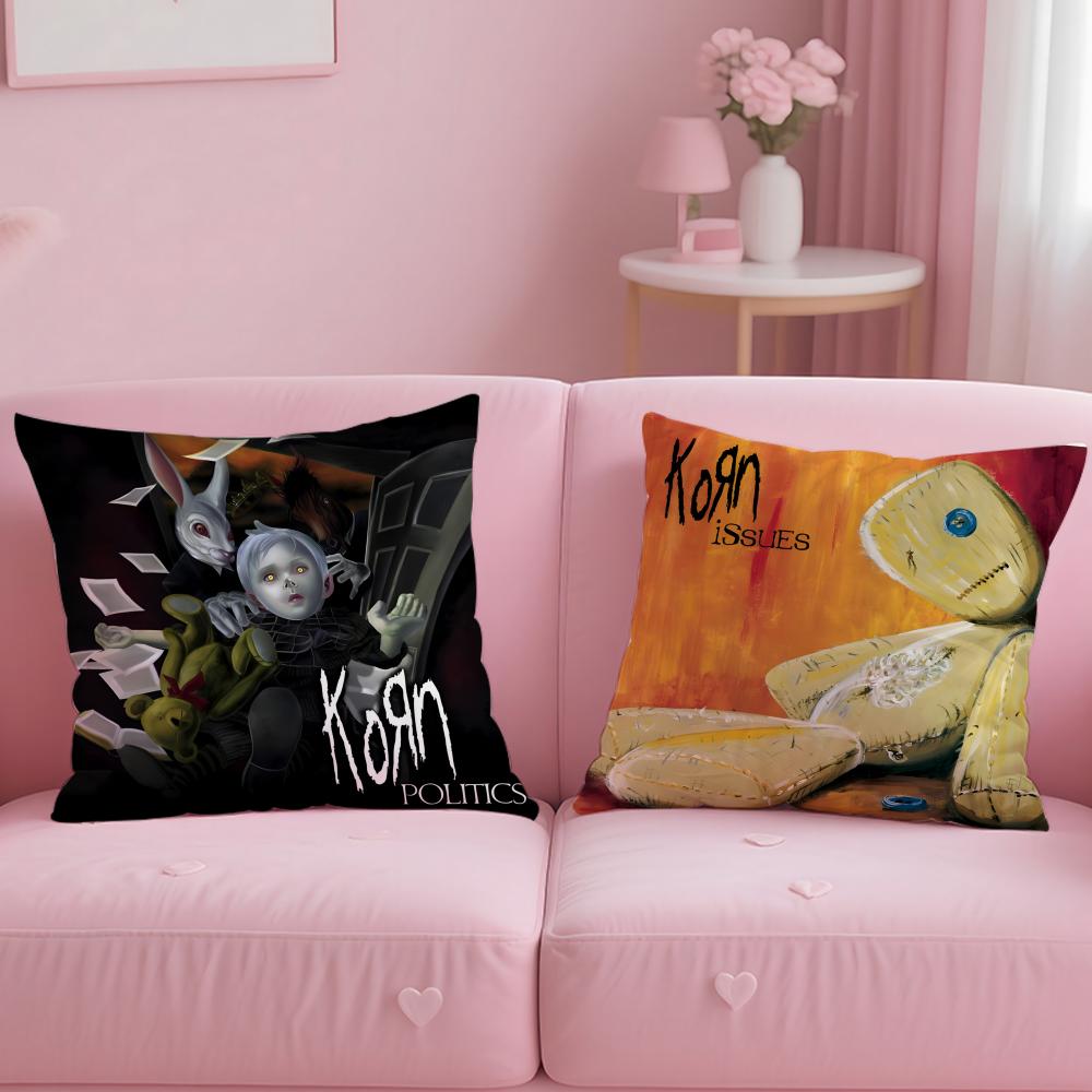 K-Korns Hot Band Cushion Cover Comfortable Reversible Pillow Cover Ideal For Car Sofa Bedroom & Beyond