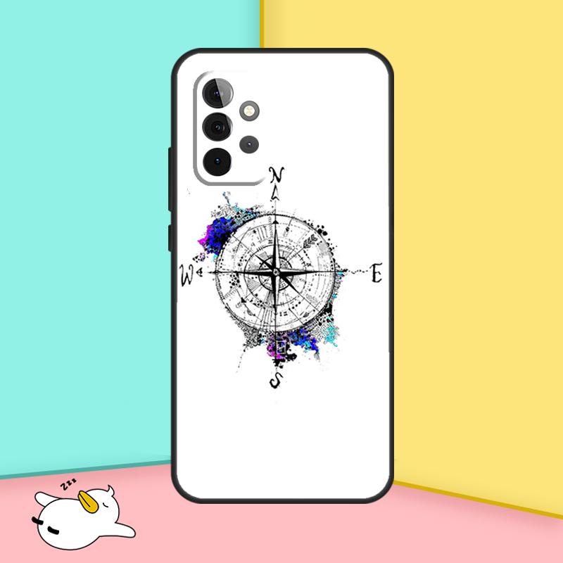 Compass Case For Samsung Galaxy A16 A06 A26 A36 A56 A53 A32 A52 A33 A13 A55 A35 A15 A14 A34 A54 A17