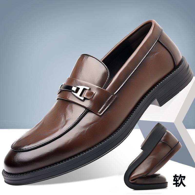 Leather Shoes For Man Genuine Leather Casual Shoes Fashion Business Oxford Shoes High Quality Designer Work Shoes