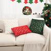 Gold Stamped Christmas Plush Pillow Cover for Living Room, Sofa, Bed, or Bay Window.
