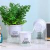 Mini Self Watering Flower Pot Fish Tank Transparent Plastic Plant Pots Self Watering Planter Pot Vase For Home Decoration
