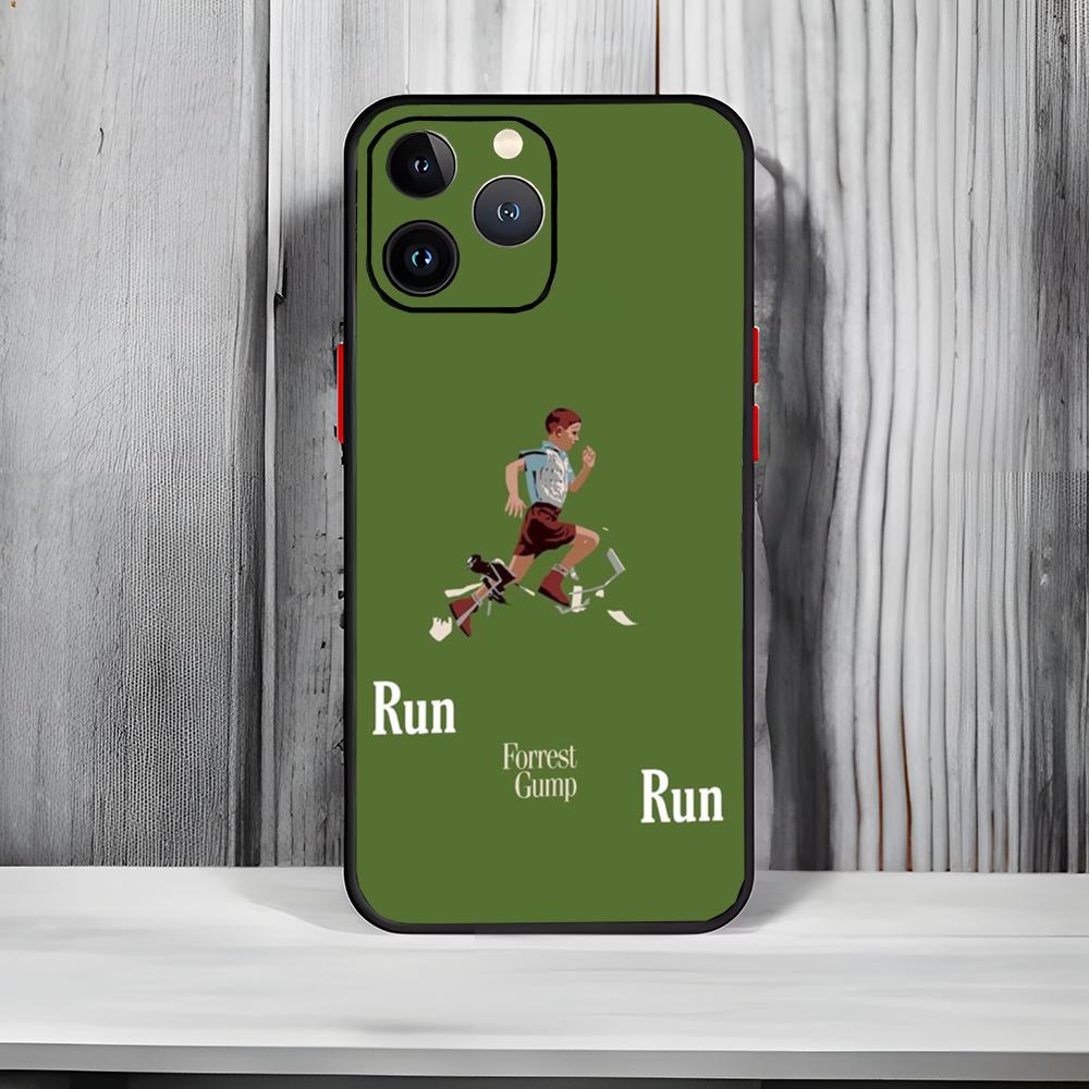 Классический Feel-Good Фильм F-Форрест Гамп Чехол для телефона Черный Матовый Тонкий Чехол для телефона Для iPhone17 16 15 14 13 ProMax