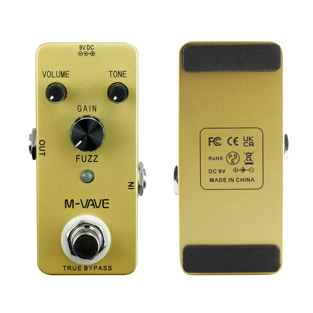 M-VAVE FUZZ Vintage Fuzz Guitar Effect Pedal Zinc Alloy Shell True Bypass