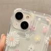 Cute Cherry & Daisy Phone Case For iPhone 16 15 14 13 12 11 Pro Max X XR 7 8 Plus Transparent Silicone Shockproof Case Cover