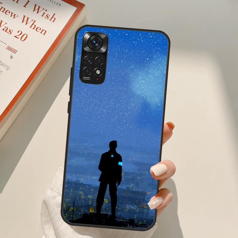 Чехол Detroit Become Human для Xiaomi Redmi Note 11 10 9 8 Pro Note 11S 10S 9S 8T K50 K40 9A 9C