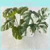 Leaf Realistic Monstera 7 Heads Faux Greenery For Wedding Party Decor Gifts