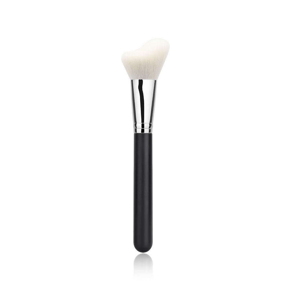 HMU Single V-Shape Heart-Shaped Makeup Brush Foundation Brush Loose Powder Blush Face Concealer Contour Brush