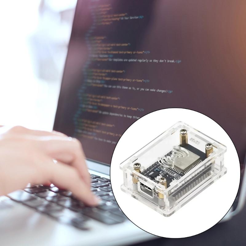 Акриловый защитный корпус-корпус для плат NodeMcu Lua CP2102/CH340G ESP32 IoT Держатель Защита Легкая сборка Особенность