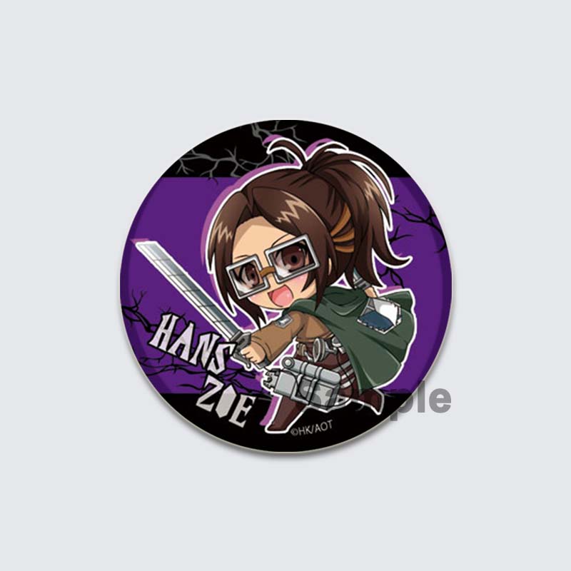 32/44/58 мм аниме-броши Атака титанов Мультфильм Армин Арлерт/Эрен Йегер Значки на лацкан Значок на рюкзак Ювелирные изделия Коллекции фанатов Подарки