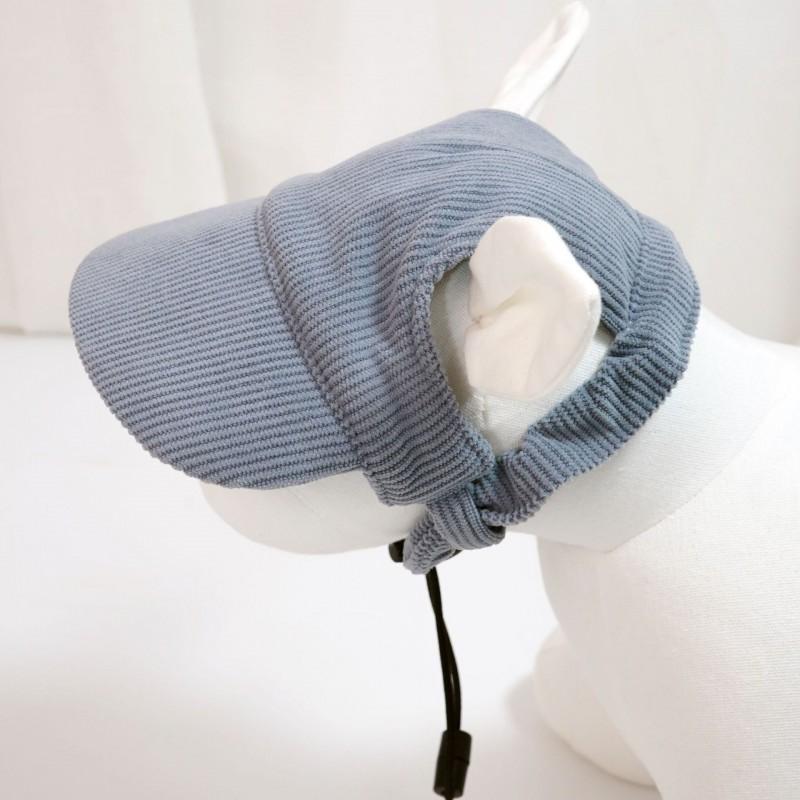 Adorable Pet Sun Hat With Ear Holes Cats Dogs - Denim Style Adjustable Outdoor Cap In Multiple Colors