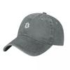 Bitcoin (BTC) Simple White Logo Baseball Cap Wild Ball Hat Hat Luxury Brand Military Cap Unisex derby hat Ladies Unisexs