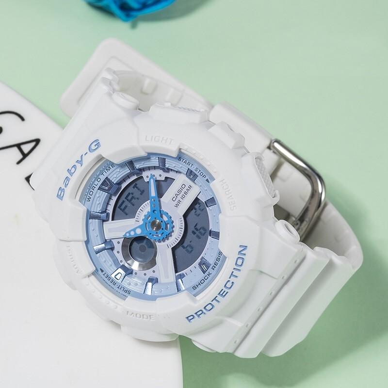 Casio watch series-GABA bomb disposal expert, dual display, quartz movement, resin strap, Japanese and Korean watch, same GA-100CF-1A9&BA-110BE-7A
