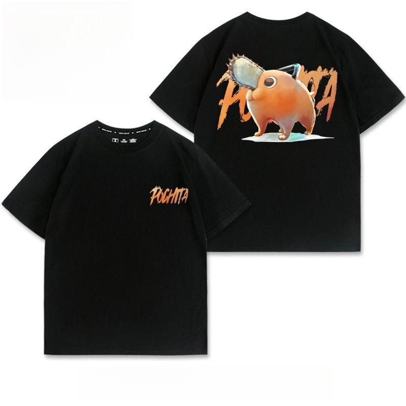 Pochita Chainsaw Unisex Anime Printed Tshirt Unisexs and Womens Tshirt Unisexs Top Sports Tshirt 2026 Summer New Tee