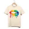 Rainbow Dripping Lips T Shirt Unisex Pride LGBT Graphic Colorful Gift Festival