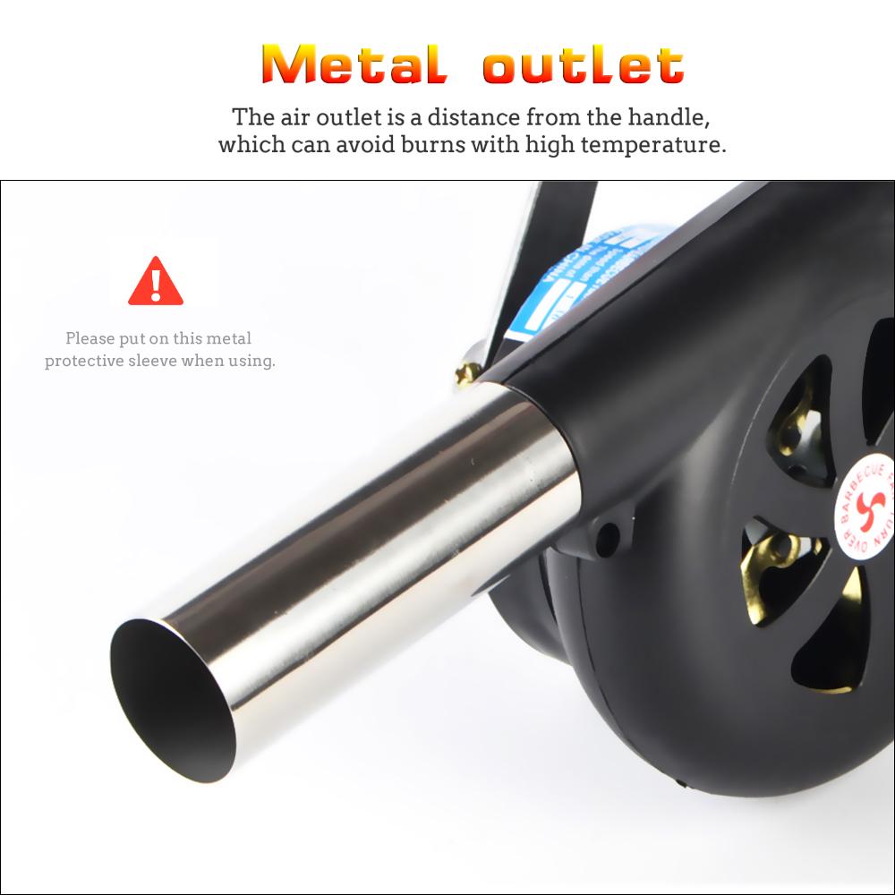 Outdoor Cooking BBQ Fan Air Blower Hand Crank Fan Air Blower Grill Picnic Camping Stove Accessories