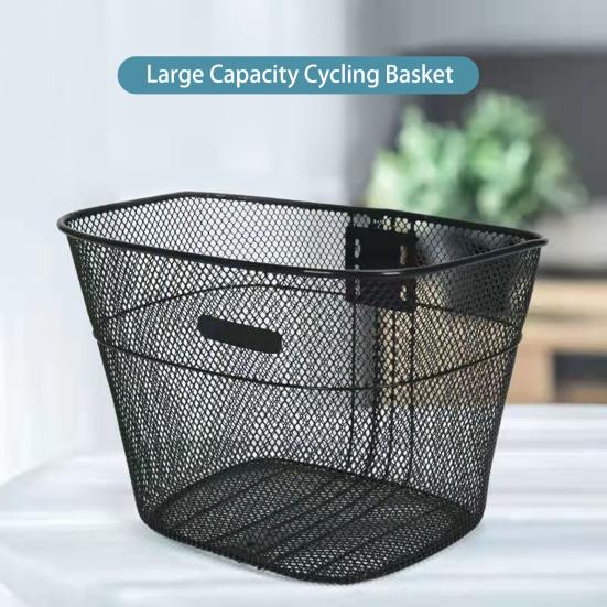 Велосипедная корзина Утолщенная с винтом Прочная Многофункциональная Легко устанавливается Хранение вещей Металл