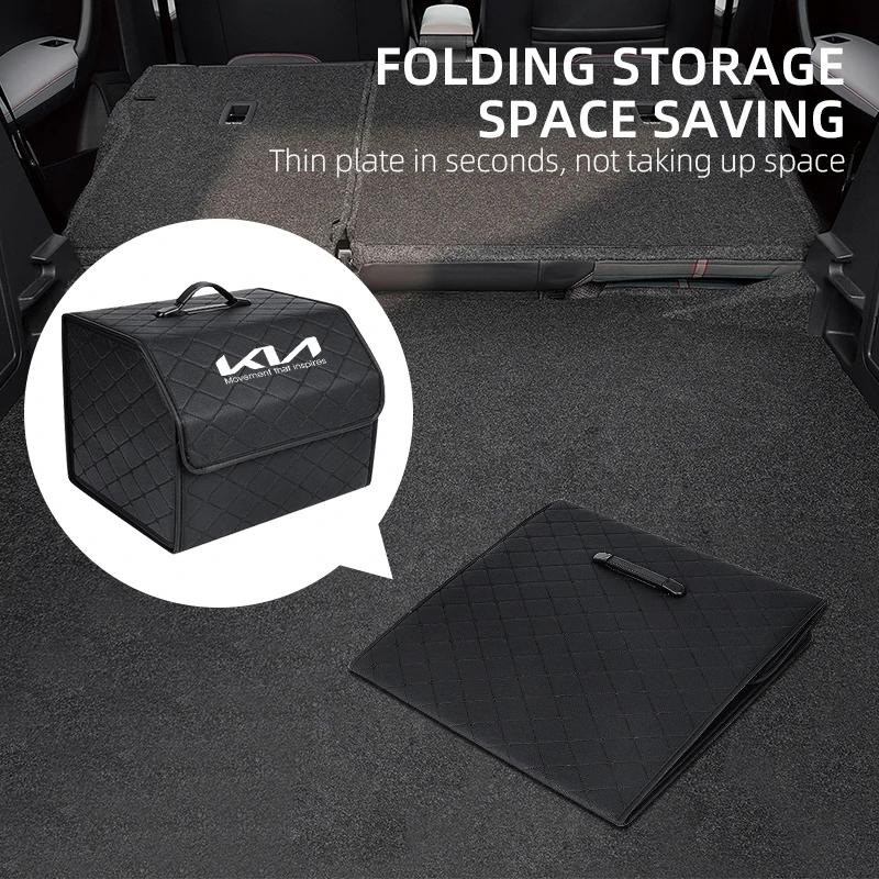 Car Trunk j34 Organizer Box Large Capacity Stowing Tidying Storage Bags For KIA rio ceed sportage cerato soul sorento k2 k5 flip