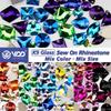VDD K9 Стеклянные Хрустальные Стразы: Разные формы и размеры, Ручная работа, Высококачественные DIY украшения для одежды, Пуговицы с плоской основой.