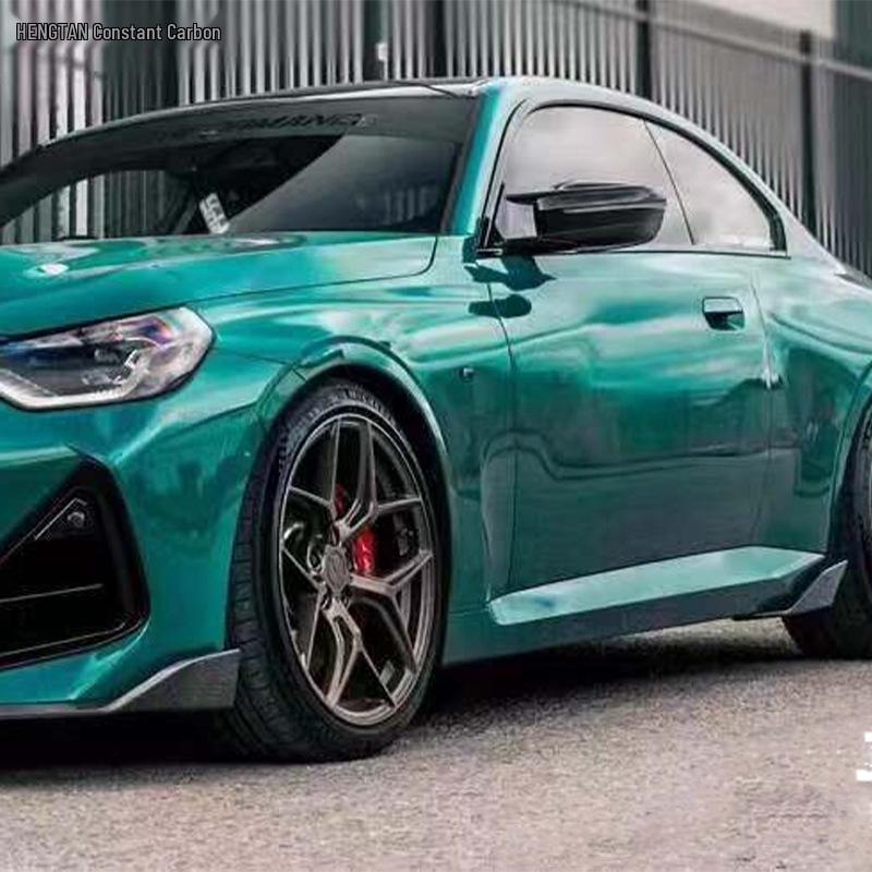 2021+ BMW 2 серии G42 MP Style Боковые юбки и диффузор из углеродного волокна