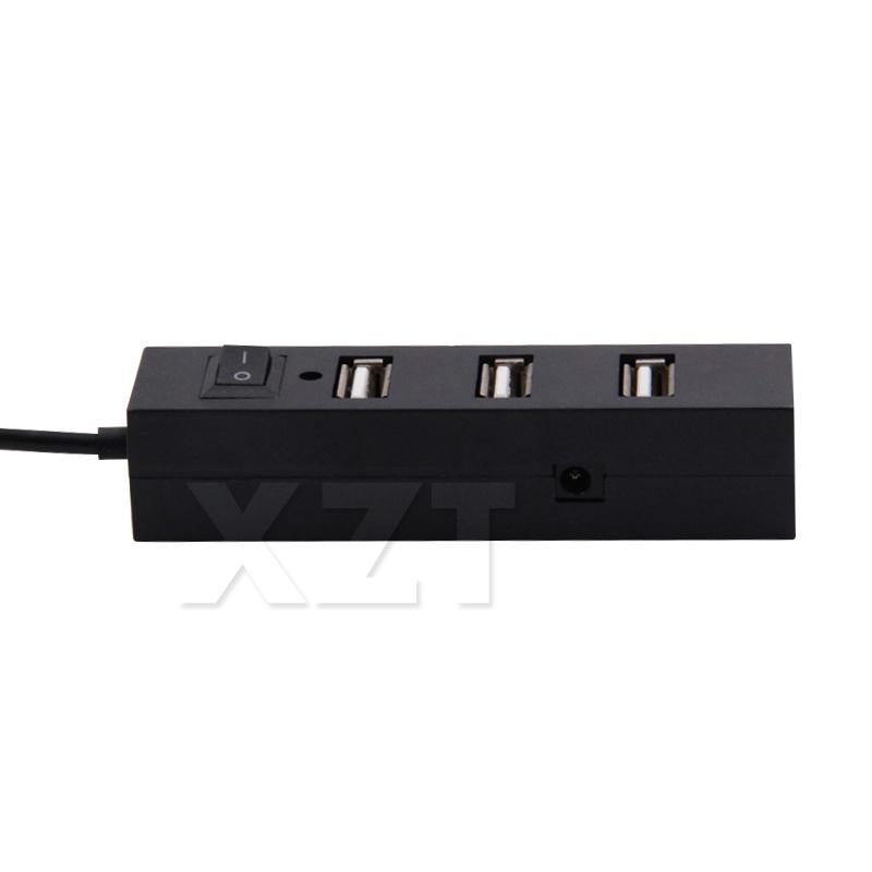 Мини 4 порта USB 2.0 концентратор USB порт с выключателем питания для ноутбука ПК компьютер ноутбук аксессуар