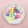 10*11.5mm 20PCS Bracelets Solid Color Fashion Heart Loose Beads for Jewelry Making DIY Necklace Accessories Acrylic Handmade Material  Accessories