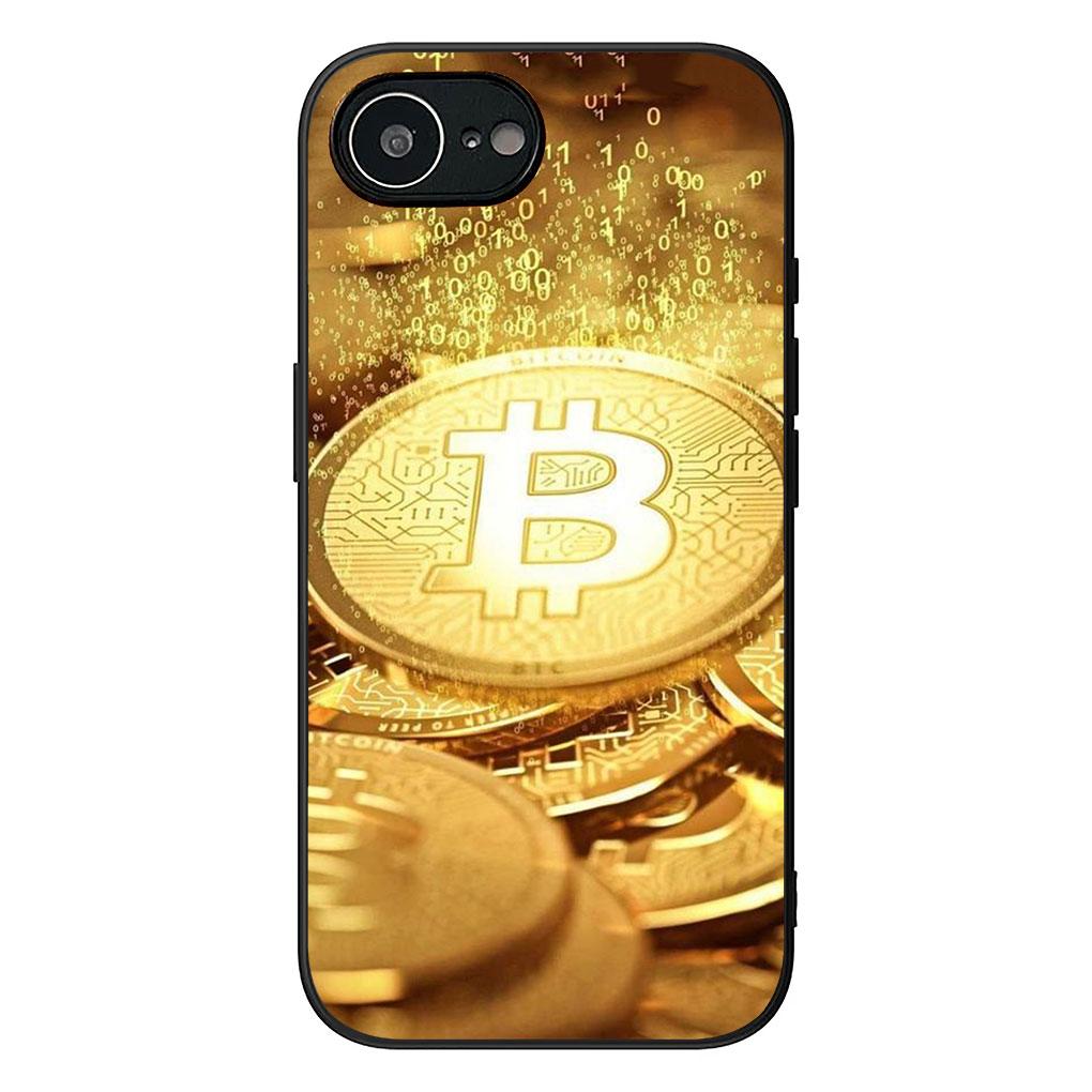 Чехол для Apple iPhone 13 12 Mini XS 11 Pro Max 7 8 Plus + XR SE 2022 2020 SE3 Чехол для телефона Биткоин BTC Деньги 100 Долларов