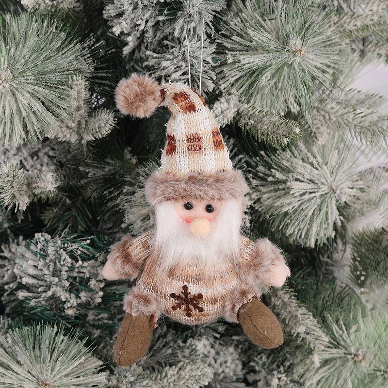 Рождественская кукла-подвеска «Снеговик», рождественская вязаная кукла «Лось», декор для рождественской елки в виде оконной сцены, рождественские украшения