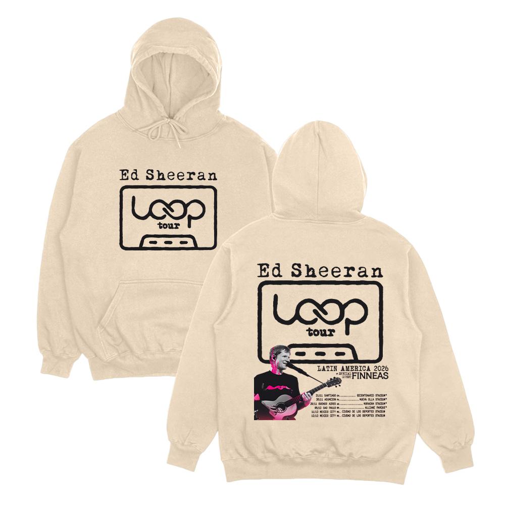 Ed Sheeran Loop Tour LATIN AMERICA 2026 Hoodies Graphic Sweatshirts Men Fashion Women Casual Clothing Fall Streetwear